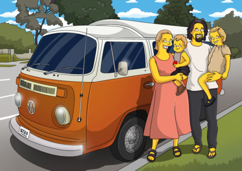 Custom Simpsons Portrait photo review