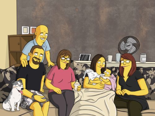 Custom Simpsons Portrait photo review