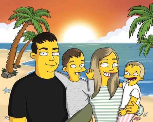 Custom Simpsons Portrait photo review