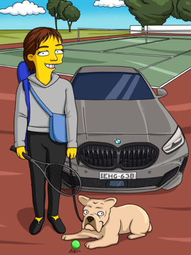 Custom Simpsons Portrait photo review