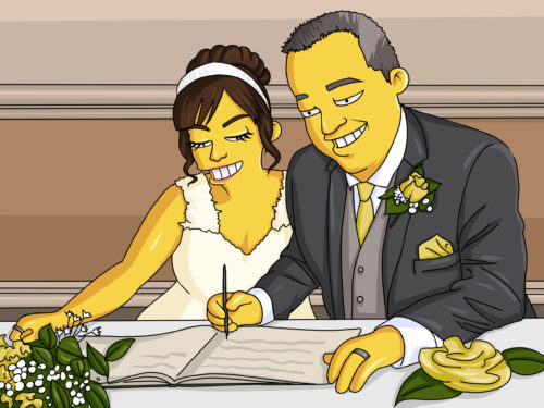 Custom Simpsons Portrait photo review