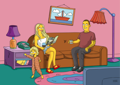 Custom Simpsons Portrait photo review