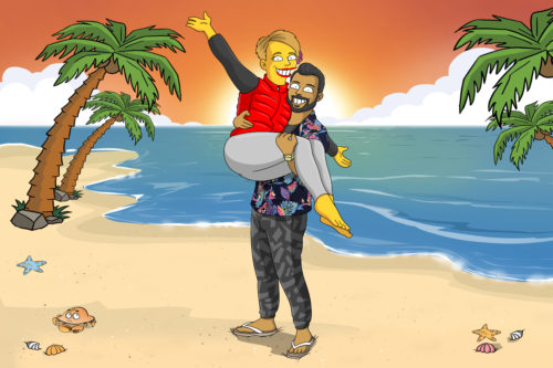 Custom Simpsons Portrait photo review