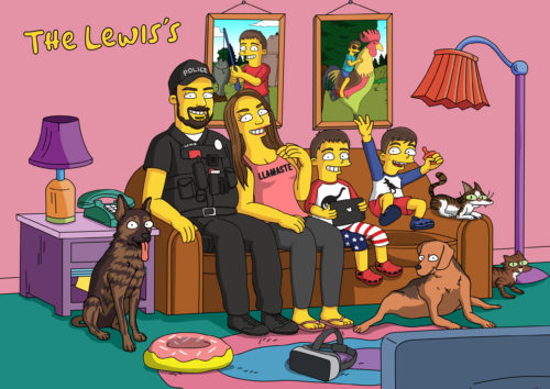 Custom Simpsons Portrait photo review