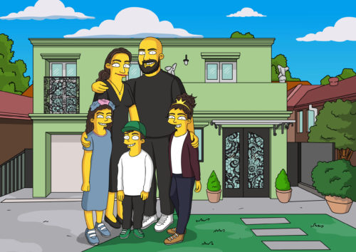Custom Simpsons Portrait photo review
