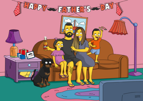 Custom Simpsons Portrait photo review