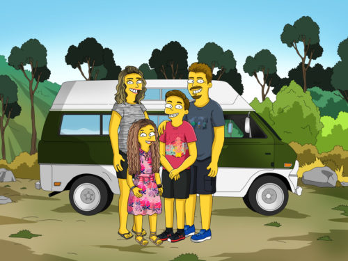 Custom Simpsons Portrait photo review