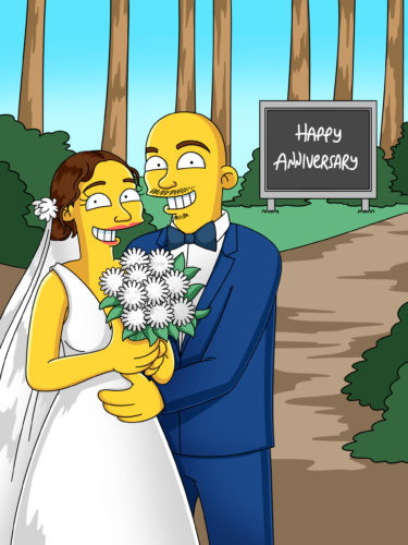 Custom Simpsons Portrait photo review
