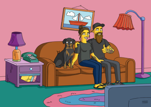 Custom Simpsons Portrait photo review