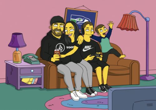 Custom Simpsons Portrait photo review