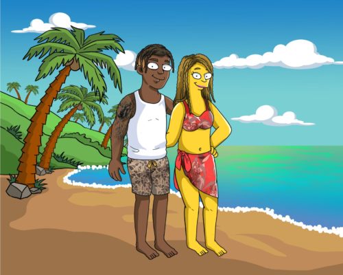 Custom Simpsons Portrait photo review