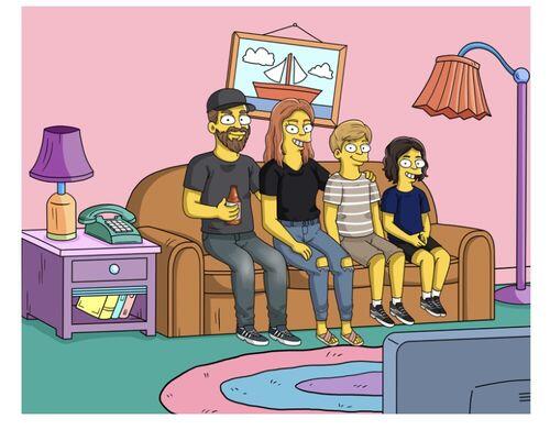 Custom Simpsons Portrait photo review