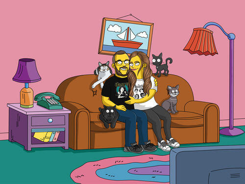 Custom Simpsons Portrait photo review