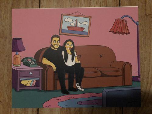Custom Simpsons Portrait photo review