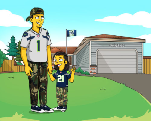 Custom Simpsons Portrait photo review