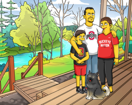 Custom Simpsons Portrait photo review