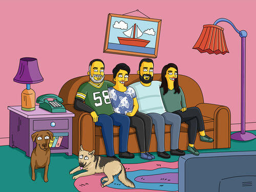 Custom Simpsons Portrait photo review