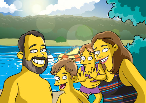 Custom Simpsons Portrait photo review