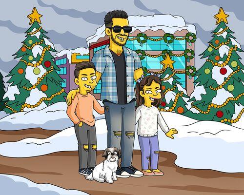 Custom Simpsons Portrait photo review