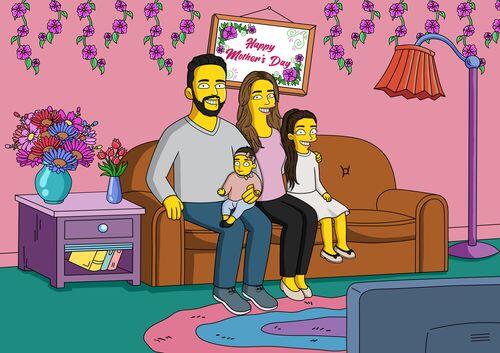 Custom Simpsons Portrait photo review