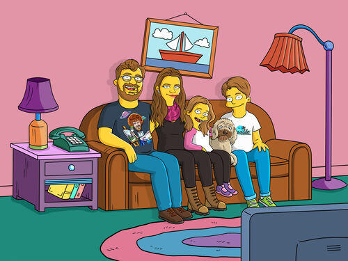 Custom Simpsons Portrait photo review