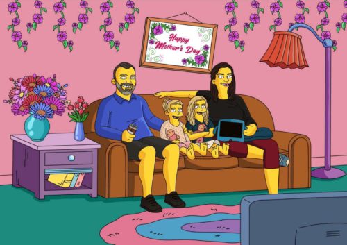 Custom Simpsons Portrait photo review