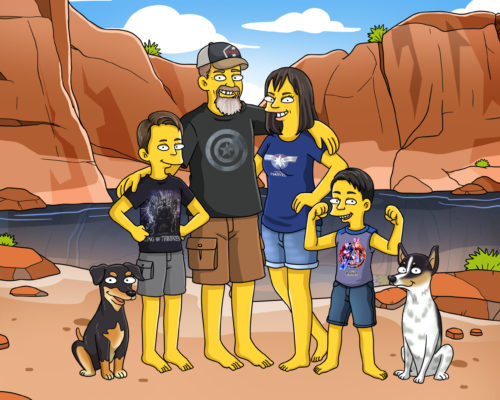 Custom Simpsons Portrait photo review