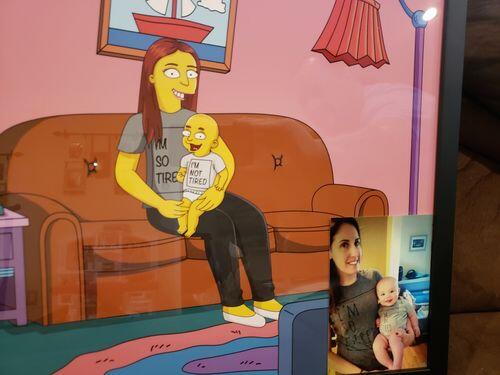 Custom Simpsons Portrait photo review