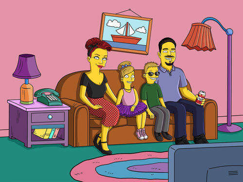 Custom Simpsons Portrait photo review