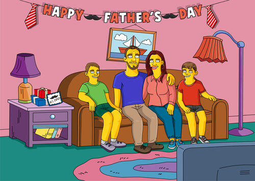 Custom Simpsons Portrait photo review