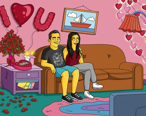 Custom Simpsons Portrait photo review
