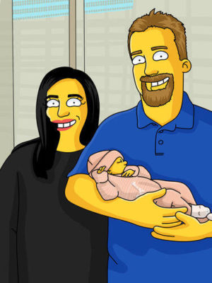 Custom Simpsons Portrait photo review