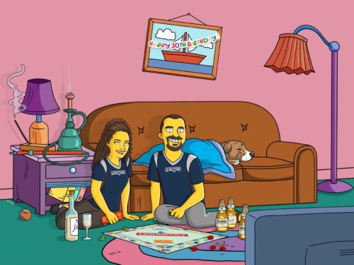 Custom Simpsons Portrait photo review