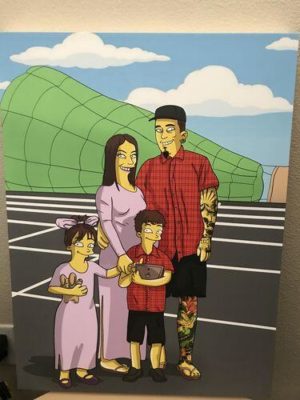 Custom Simpsons Portrait photo review