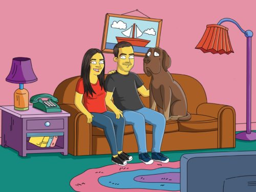Custom Simpsons Portrait photo review