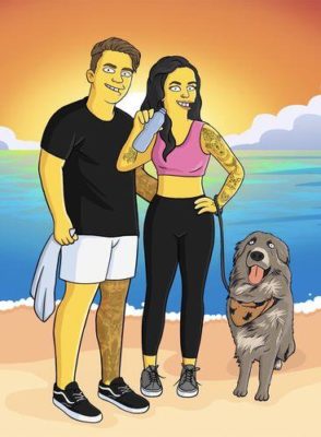 Custom Simpsons Portrait photo review