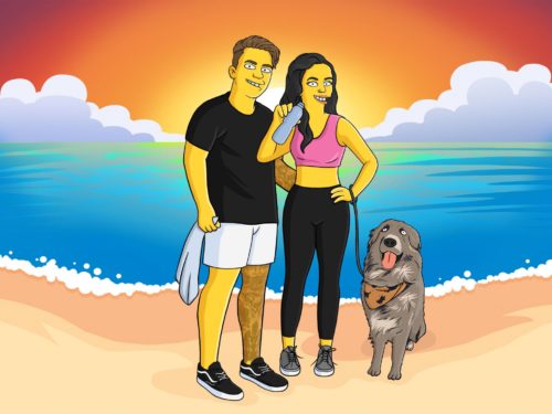 Custom Simpsons Portrait photo review