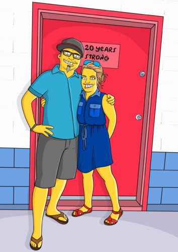 Custom Simpsons Portrait photo review