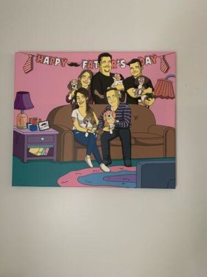 Custom Simpsons Portrait photo review