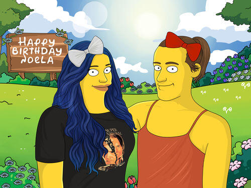 Custom Simpsons Portrait photo review