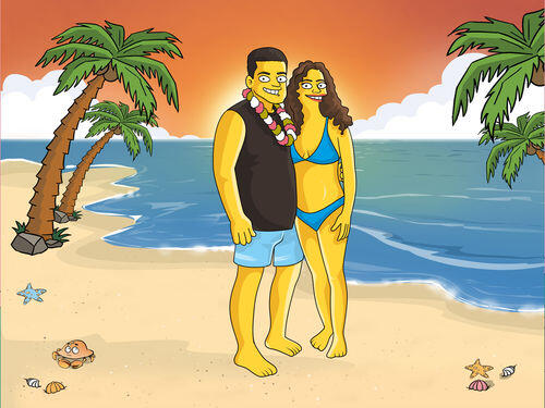 Custom Simpsons Portrait photo review