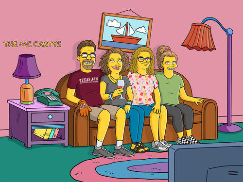 Custom Simpsons Portrait photo review