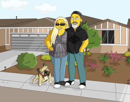 Custom Simpsons Portrait photo review