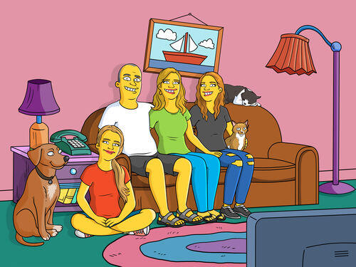 Custom Simpsons Portrait photo review