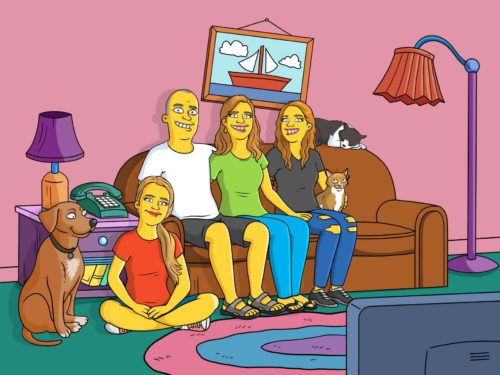 Custom Simpsons Portrait photo review