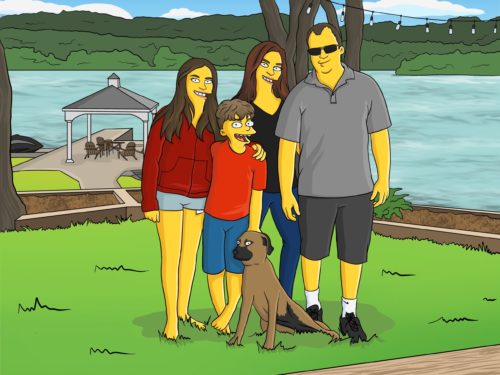 Custom Simpsons Portrait photo review