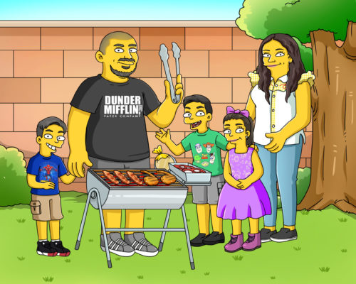 Custom Simpsons Portrait photo review