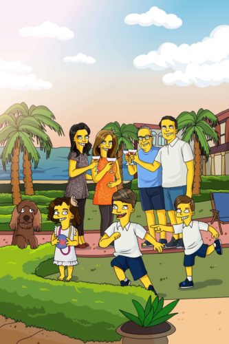 Custom Simpsons Portrait photo review