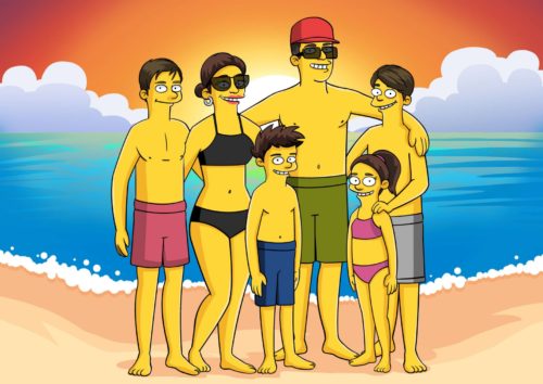 Custom Simpsons Portrait photo review