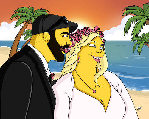 Custom Simpsons Portrait photo review